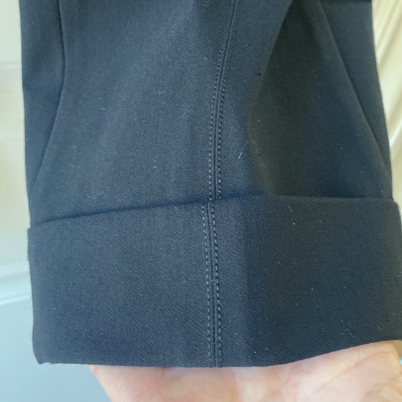 Women’s Vince black cuffed trouser Size 16 slightly cropped 10% elastane - Picture 4 of 8